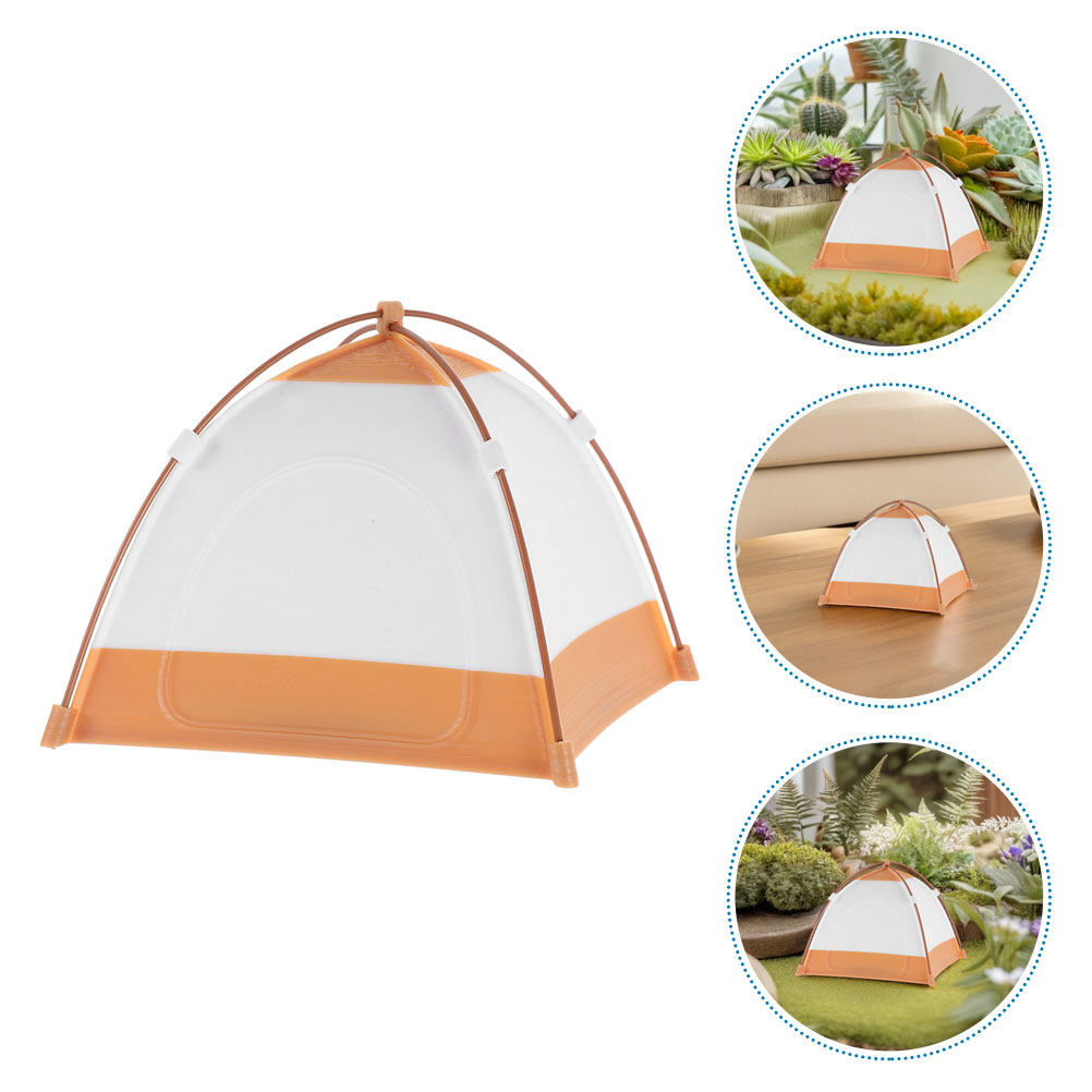 Outdoor Adventure Birthday Party - Miniature Dollhouse Camping Tent Realistic Design