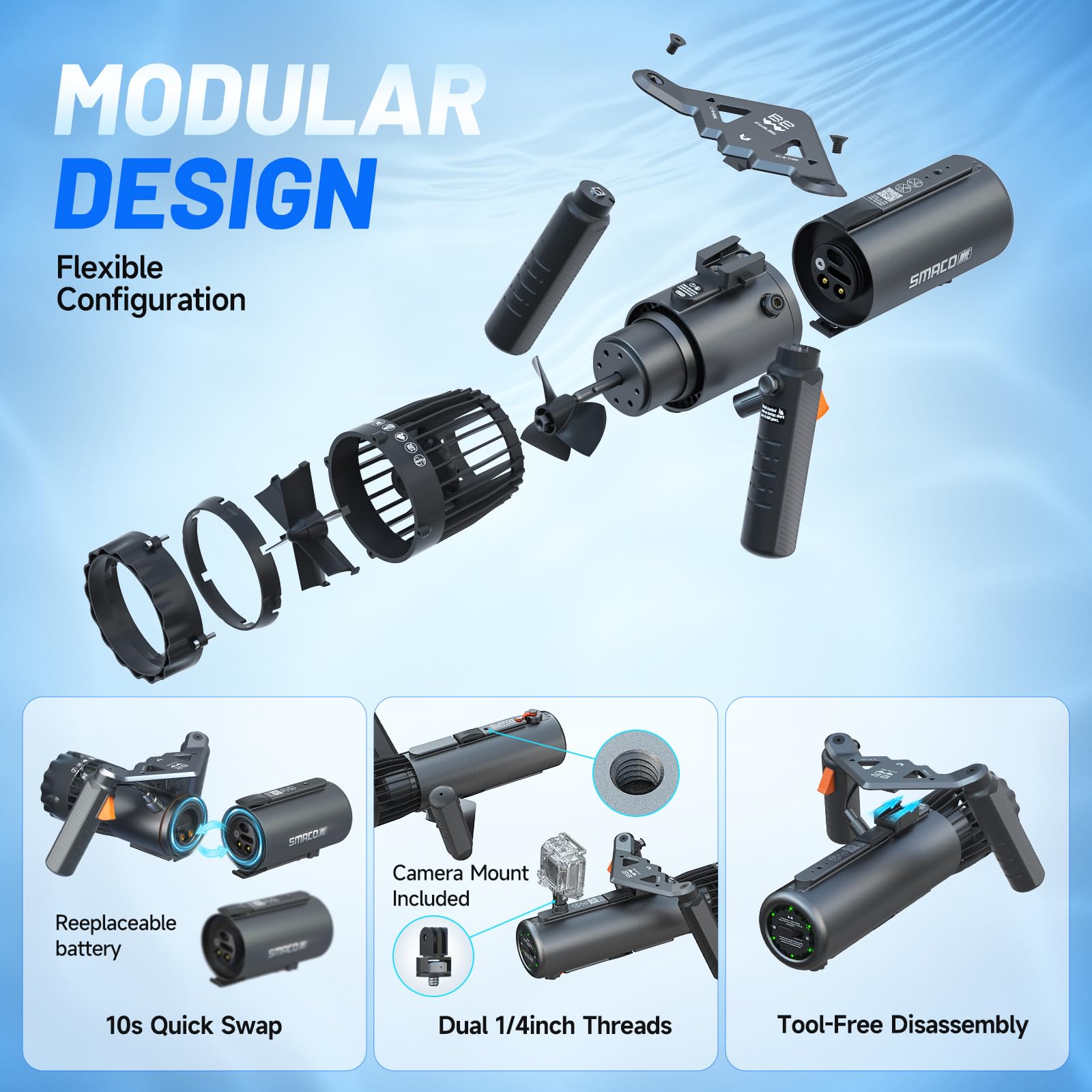 SMACO Underwater Scooter Dual  - Outdoor Adventure Sports review and price