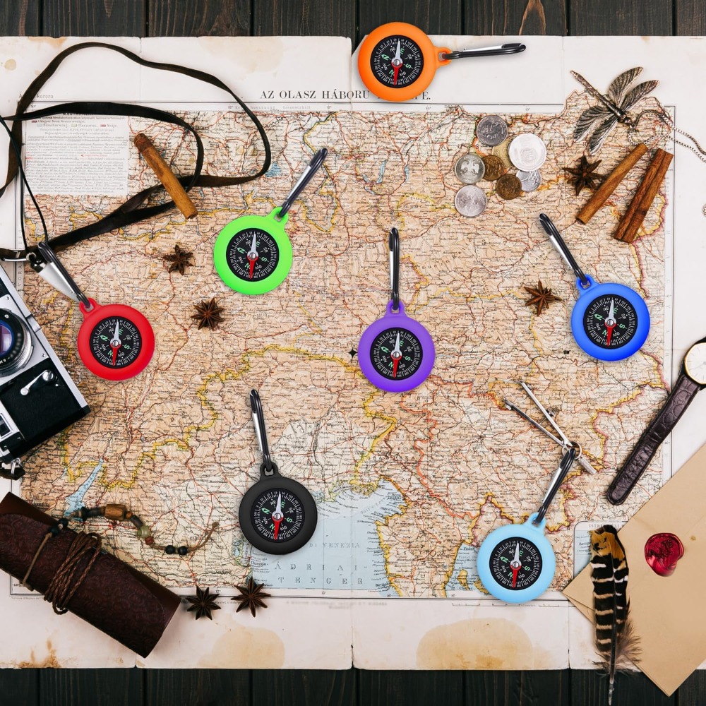 5-20 PCS Mini Compass Keychain - Outdoor Adventure Birthday Party review and price